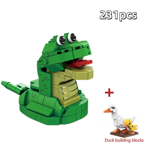 Micro Mini Building Blocks Flower Cat Model, Cute DIY Construction