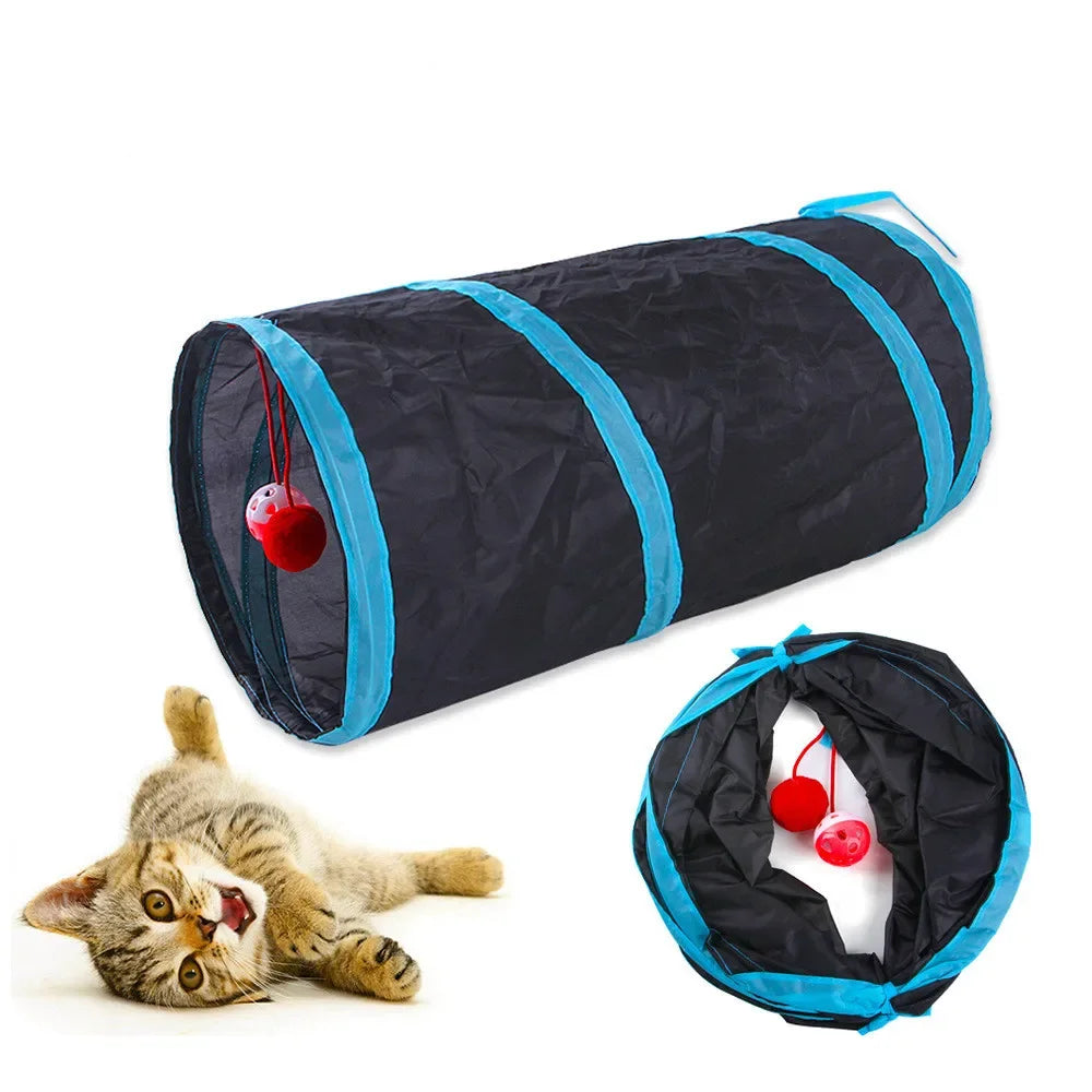 Cat Tunnel Foldable Cat Tunnel Pet Supplies Cat S T Y Pass Play Tunnel