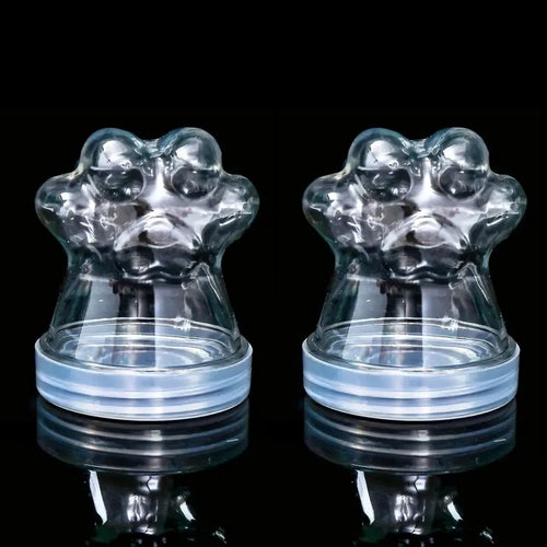 Transparent Pet Fur Keepsake Bottle Pet Cat Hair Storage Jar Kawaii
