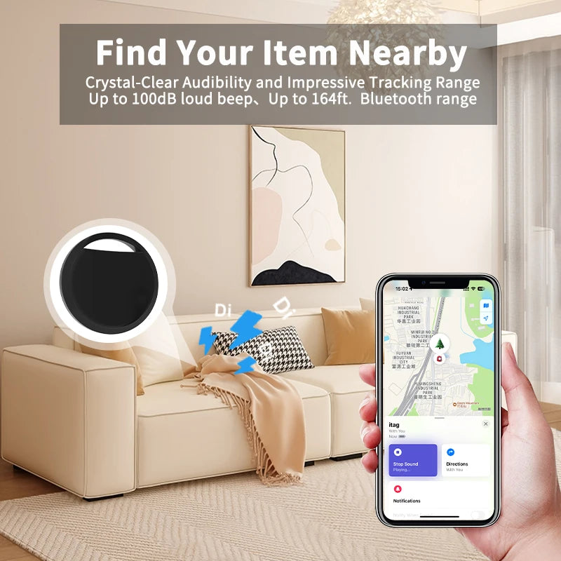 Airtag Bluetooth GPS Trackers IPX 5 Waterproof Sport Tracking Find My