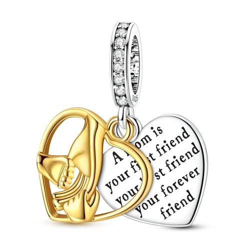 Hot 925 Sterling Silver Gold Charm Bead Pendant Cat Dog Pet Animal
