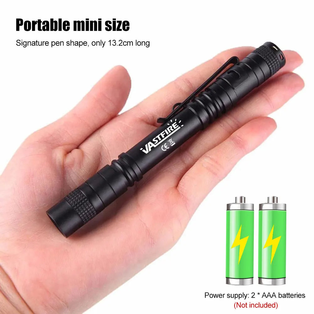 Mini Pen Light Flashlight Red/White/395nm Torch Penlight Flashlight