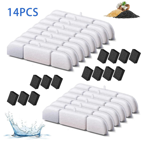 6/8/12/14/16PCS Activated Carbon Replacement Filters For Pet Automatic