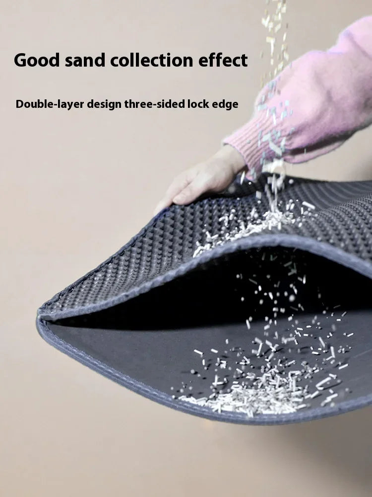 90x60CM Large Cat Litter Mat Waterproof Double Layer Non Slip Litter