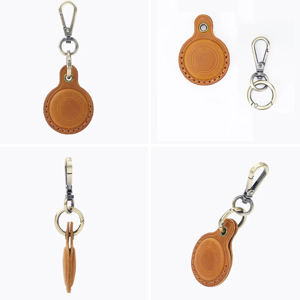 Leather Protective Case for Pet GPS Tracker Keychain – Anti-Loss