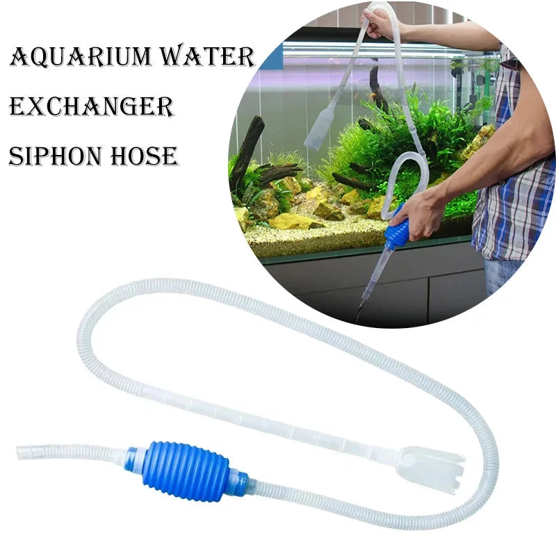 Aquarium Water Exchanger Manual Semi Auto Gravel Cleaner Siphon Pump
