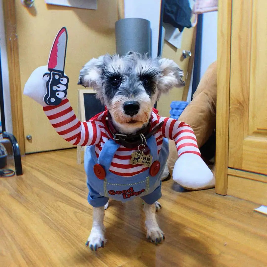 Halloween Funny Dog Clothes for Small Medium Dogs Cats Party Dressed