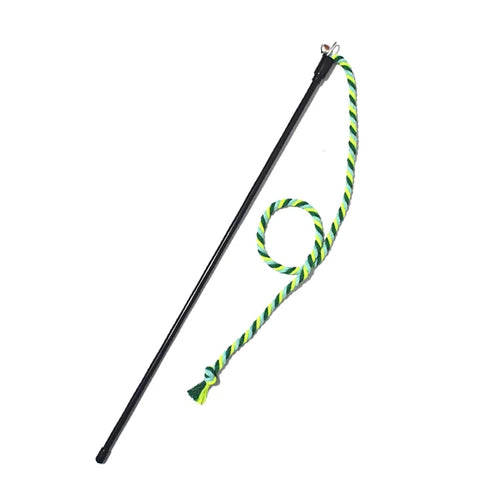 Cat Toy Interactive Teasing Rod with Rope for Cats to Chew and Chase