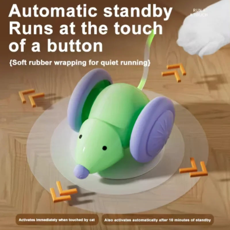 Electric Cat Toys Running Cars Mice Interactive Teasing Tools for Cat