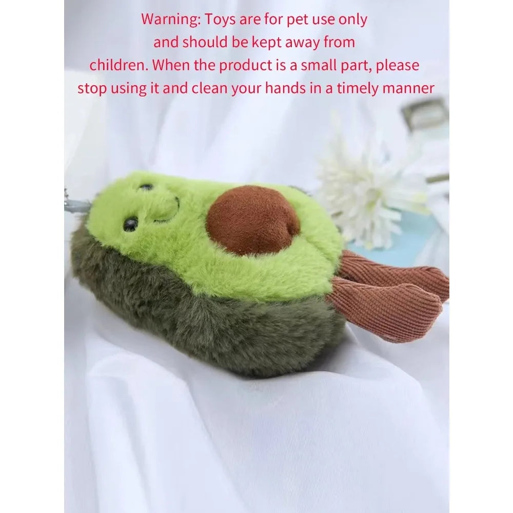 Funny Cat Toys Cute Avocado Pet Plush Toy for Daily Companionship of