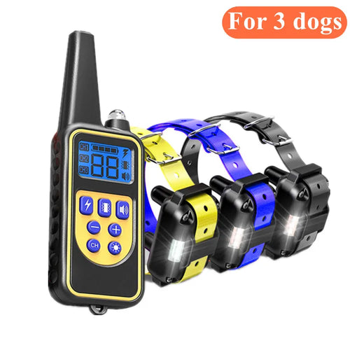 800m Digital Dog Training Collar Waterproof Rechargeable Remote