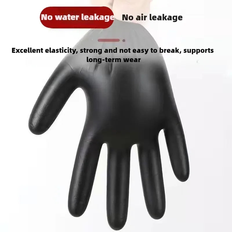 Kitchen Gloves Disposable Nitrile Latex Gloves Black Washing Tableware