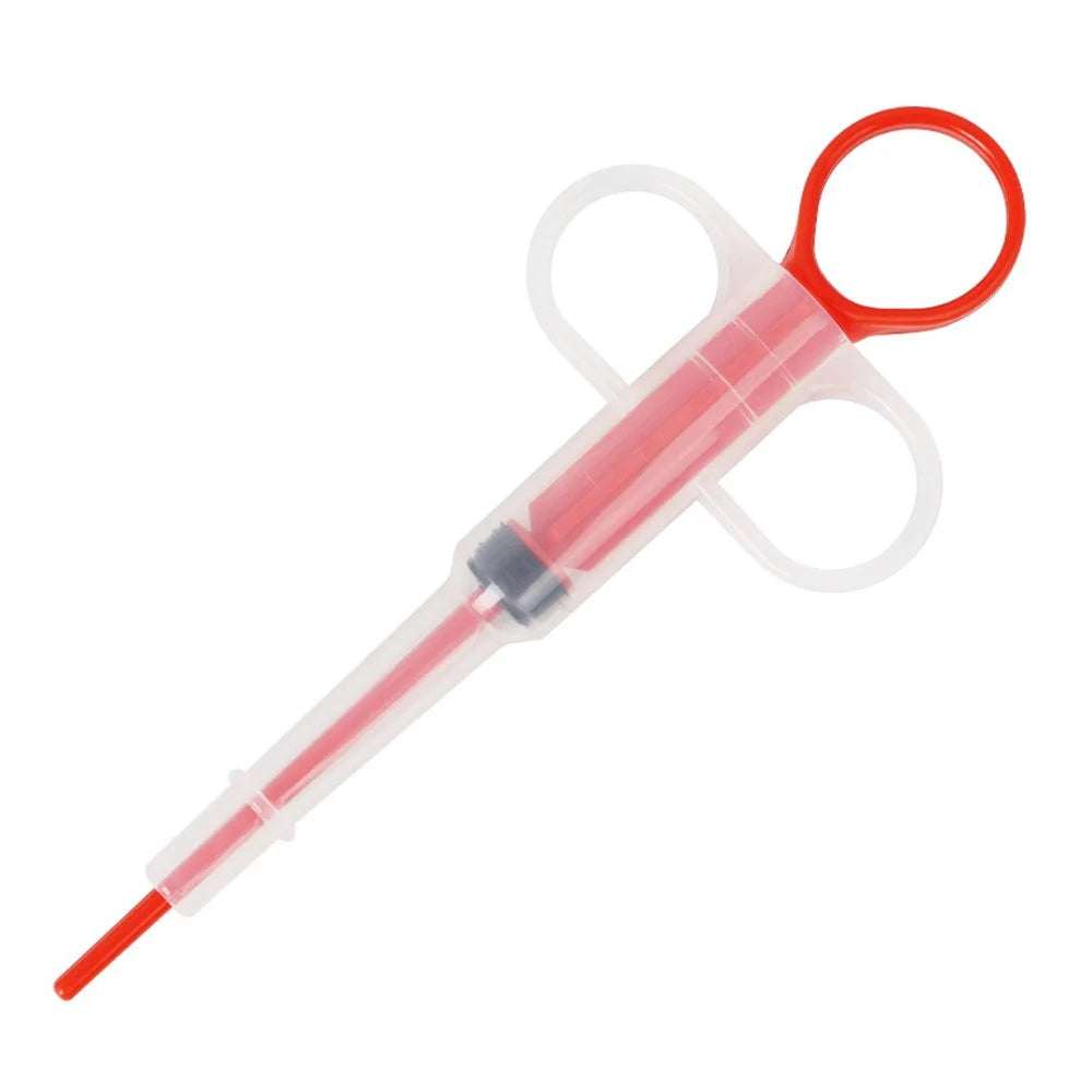 Pet Medicine Feeder Cat Tablet Syringe Feeder Soft Tip Dual Purpose