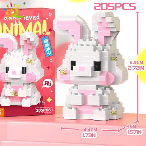 HUIQIBAO MINI Cute Pet Animal Penguin Model Building Block Micro Set