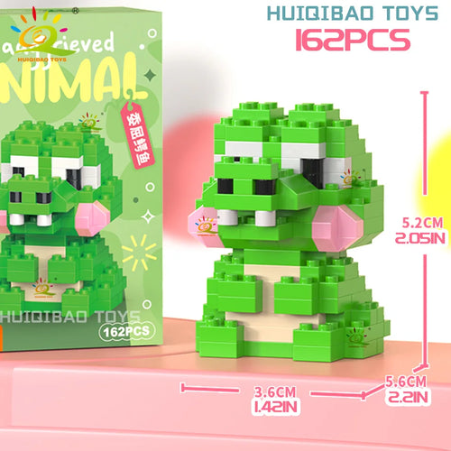 HUIQIBAO MINI Cute Pet Animal Penguin Model Building Block Micro Set