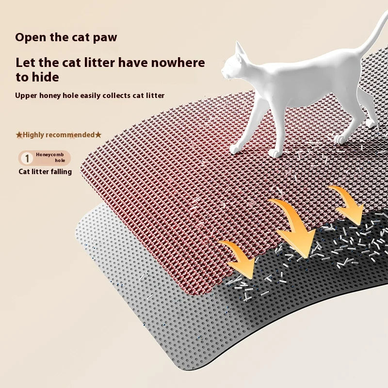 Cat Litter Mat 2-Layer Design Premium Sand Trapping Technology