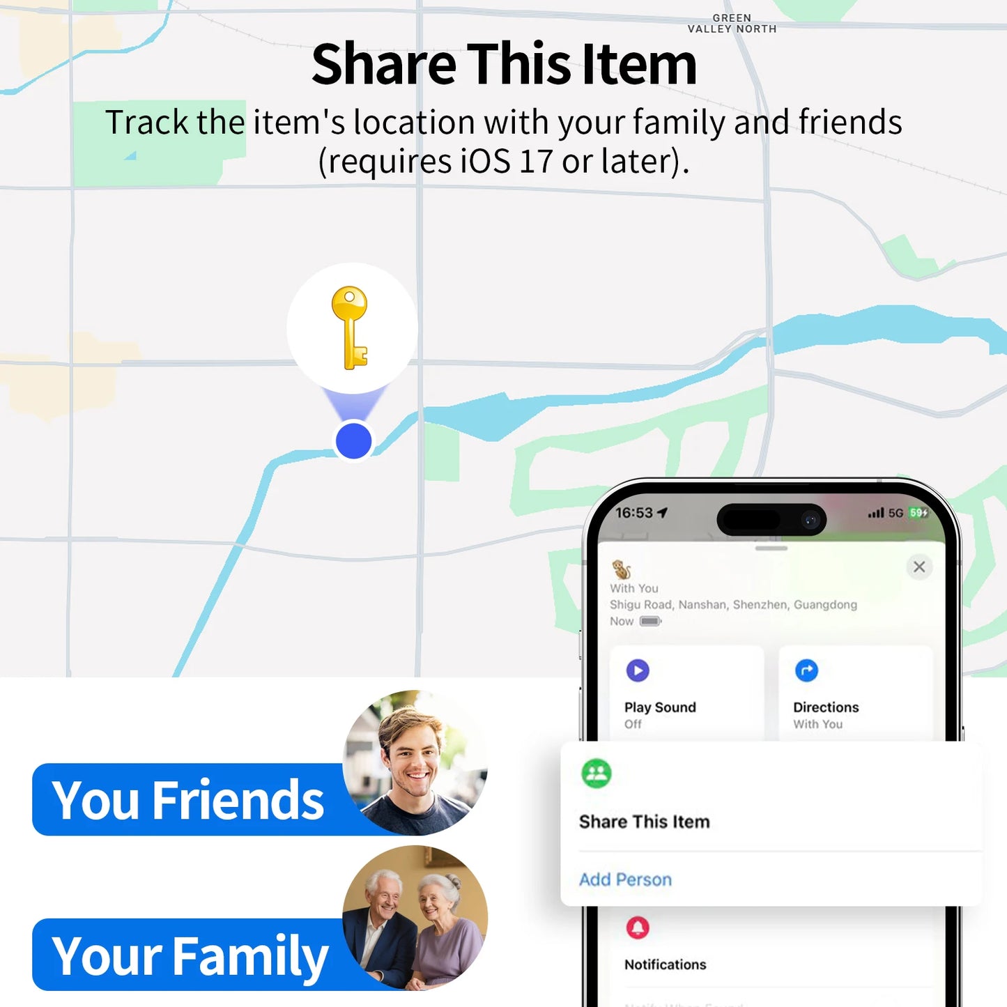 Bluetooth Pet Trackers, Item Locator Works with Apple Find My Global