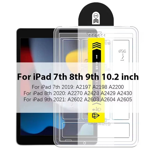 Easy Install Tempered Glass for iPad Pro 13 11 M4 M3 M2 for iPad Air