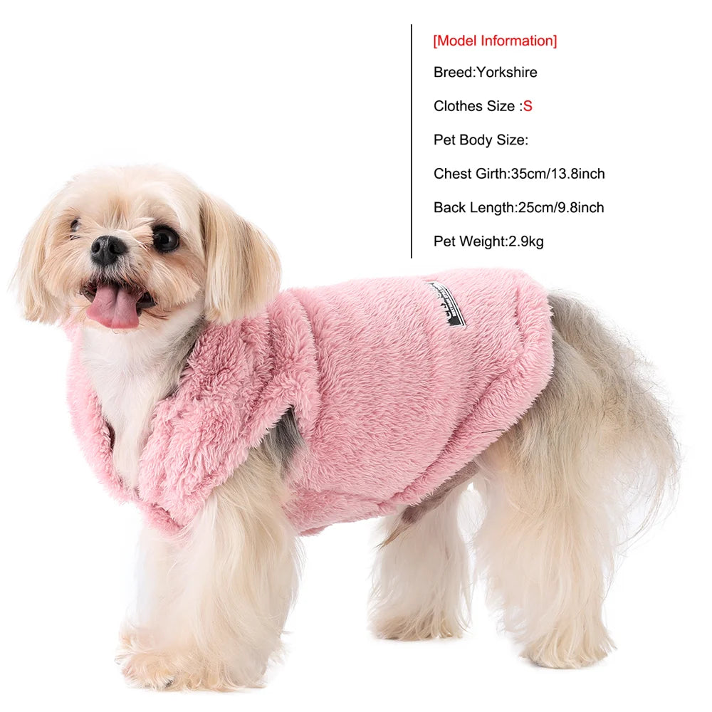 Fleece Warm Cat Costume For Winter Autumn Cute Soft Cats Clothes For