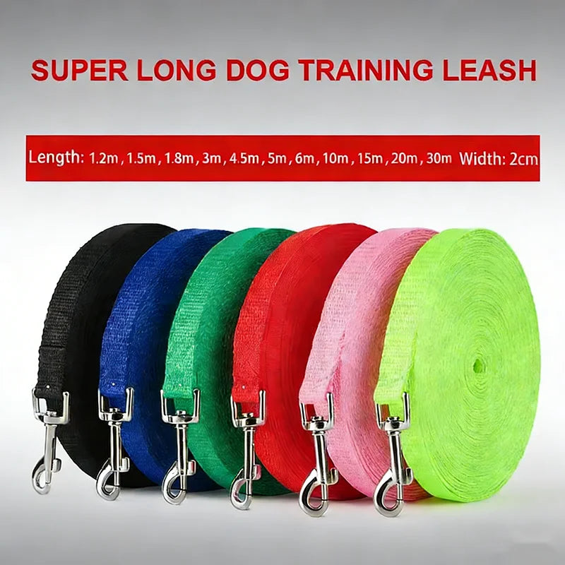 Extra Long Multicolor Nylon Pet Training Leash for Dogs Durable
