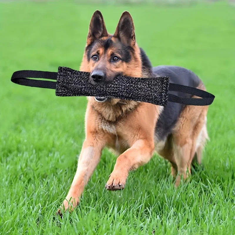 Dog Training Bite Stick Double Handle Interactive Toy Teeth Grinding