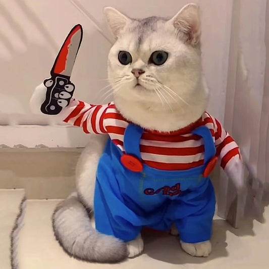 Funny Cat Clothes Halloween Cosplay Costumes For Small Medium Dog Cats