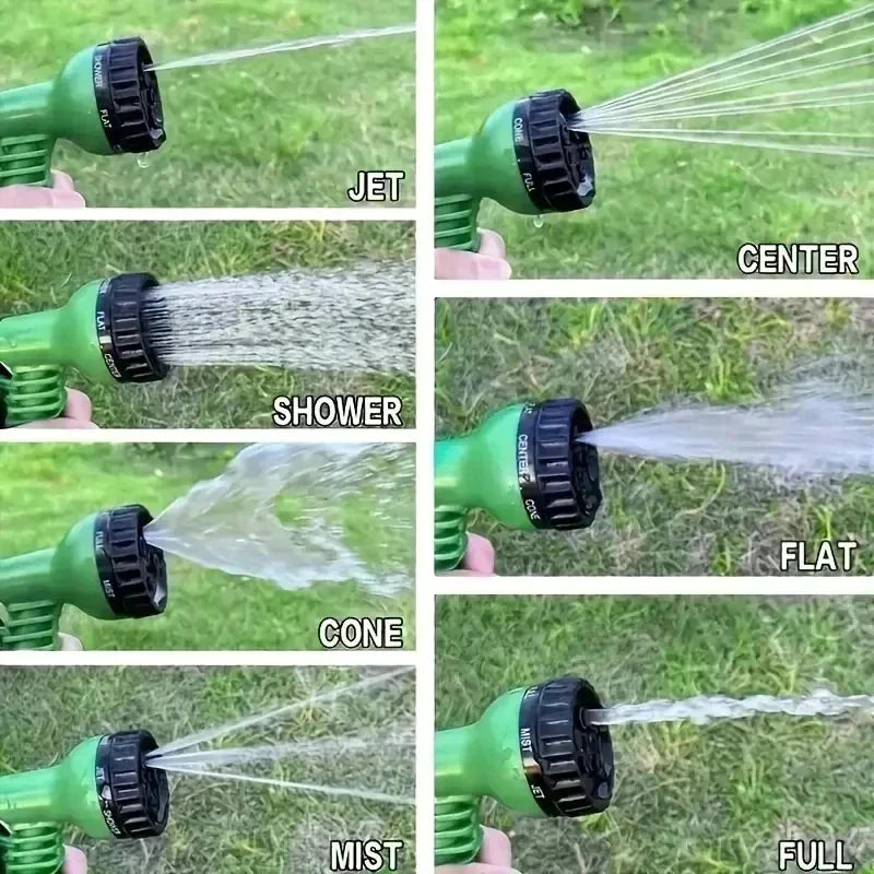Expandable Magic Hose, High-Pressure Car Wash, 7Water Spraying