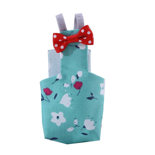 Parrot Diaper with Bowtie Cute Colorful Fruit Floral Cockatiel Pigeons