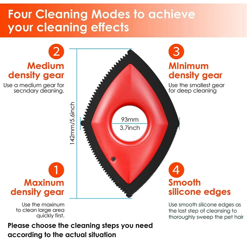 4 Modes Pet Hair Remover Comb Brush Dog Cat Hair Detailer Cleaning