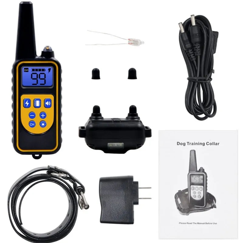 800m Electric Dog Training Collar Waterproof Pet Remote Control