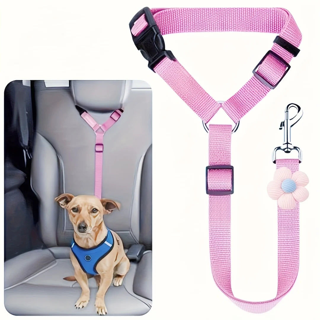 Dog Seat Belt for Vehicle Secure, Pet Car Tether Safety Leash for Dogs