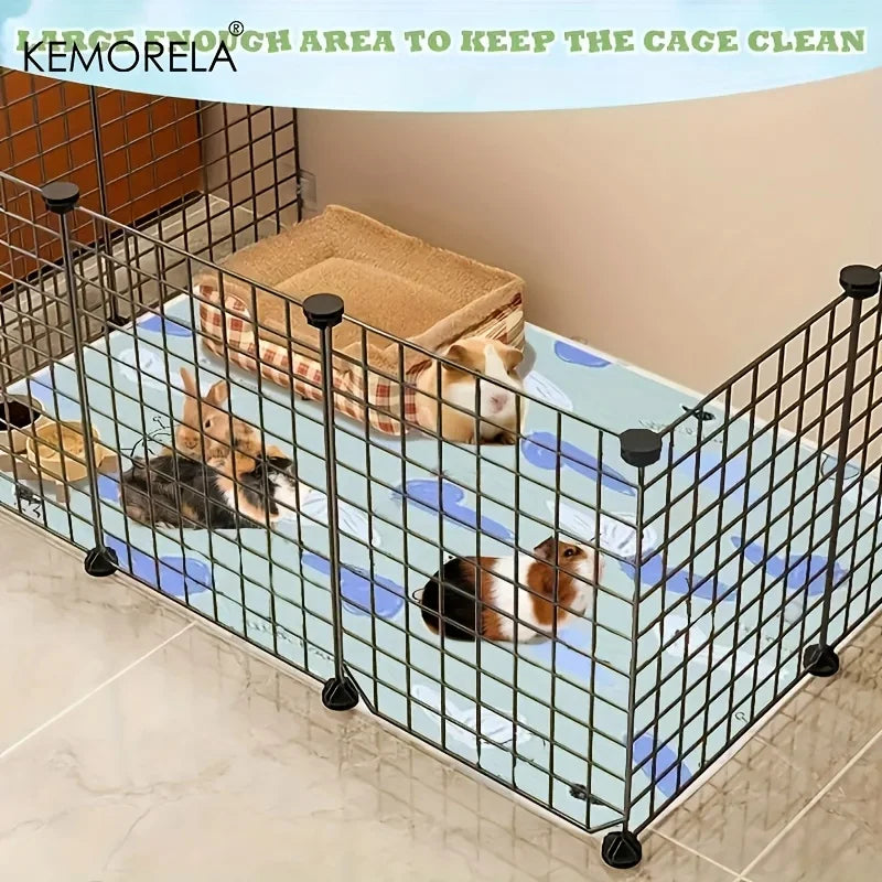 KEMORELA 1PC Washable Guinea Pig & Hamster Cage Mat - Super Absorbent