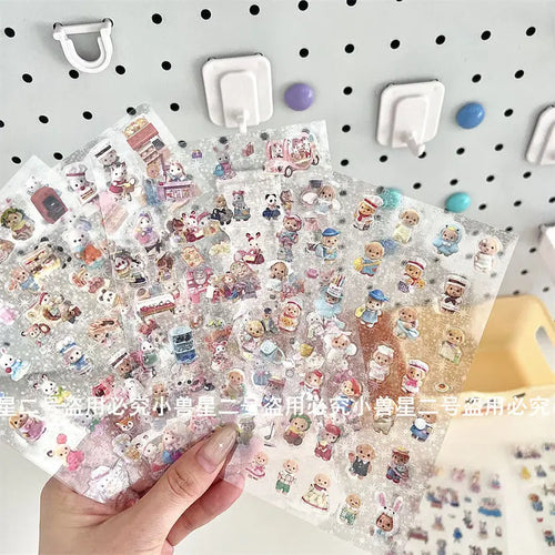 Sylvanian Families Stickers with Beautiful  Photo Cut Film PET