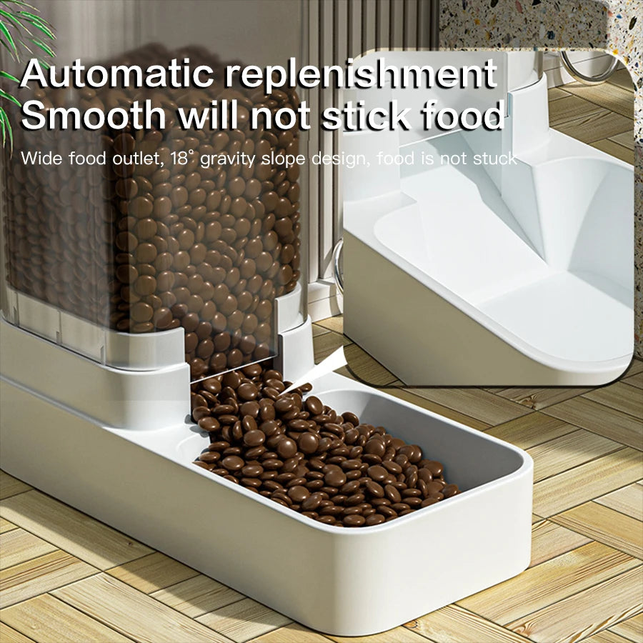 Large capacity optional Automatic Cat Feeder & Water Dispenser with