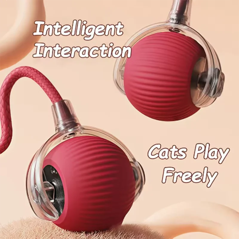 Hot intelligent interactive cat ball long-lasting and durable easy to