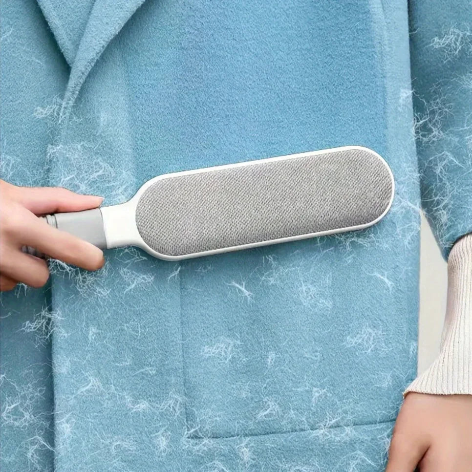 Reusable dust removal brush, double-sided pet hair remover, manual