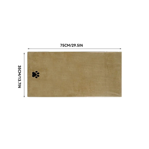 3 Size Options Microfiber Pet Bath Towel Embroidered Super Soft