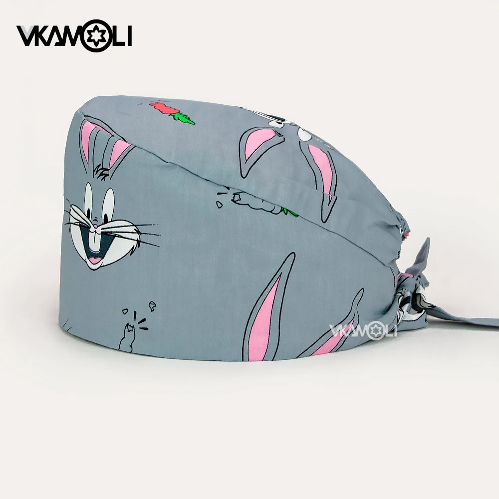 wholesale printed Scrub Cap pet grooming Work Skull Cap 24 hours