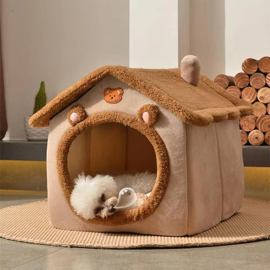 Folding Houses Removable Washable Cat House Puppy Cave Sofa Four