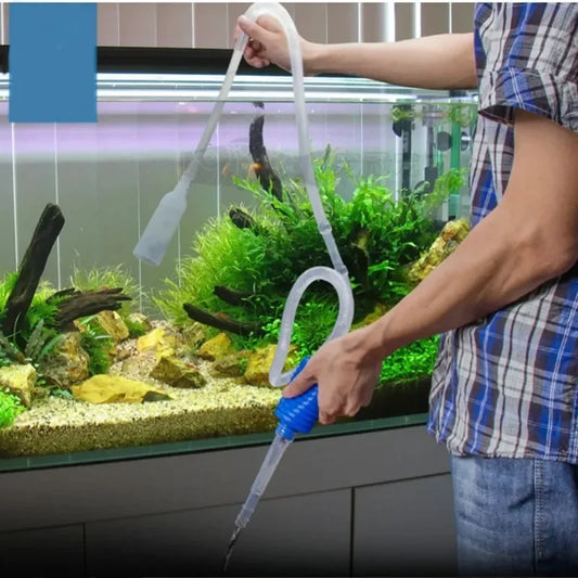 Aquarium Water Exchanger Manual Semi Auto Gravel Cleaner Siphon Pump