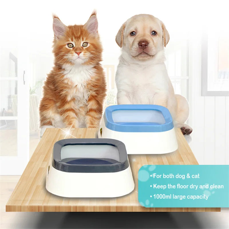Anti-splash Water Bowl For Dogs 1L Large Capacity Drinker Drinking