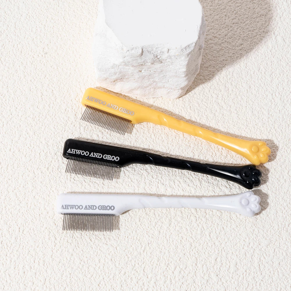 Pet Facial Cleaning Comb Set Removes Tear Stains Eye-poop Cat Paw Comb