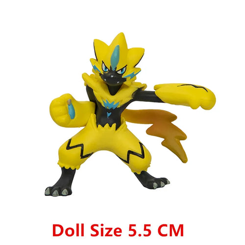 New Pokemon 4-13Cm Cartoons Movie Anime Figure Pikachu Lucario Mewtwo