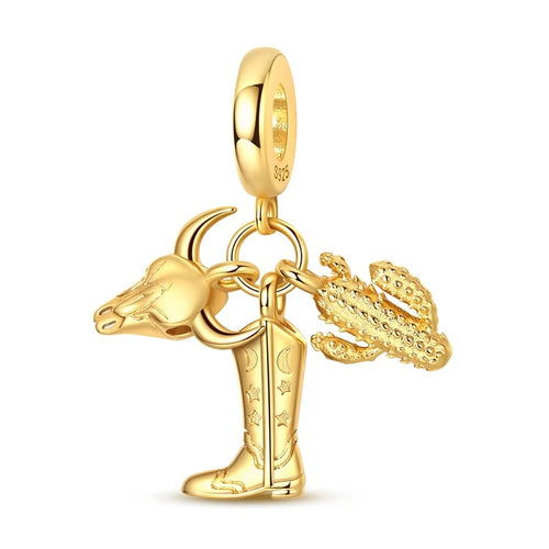 Hot 925 Sterling Silver Gold Charm Bead Pendant Cat Dog Pet Animal