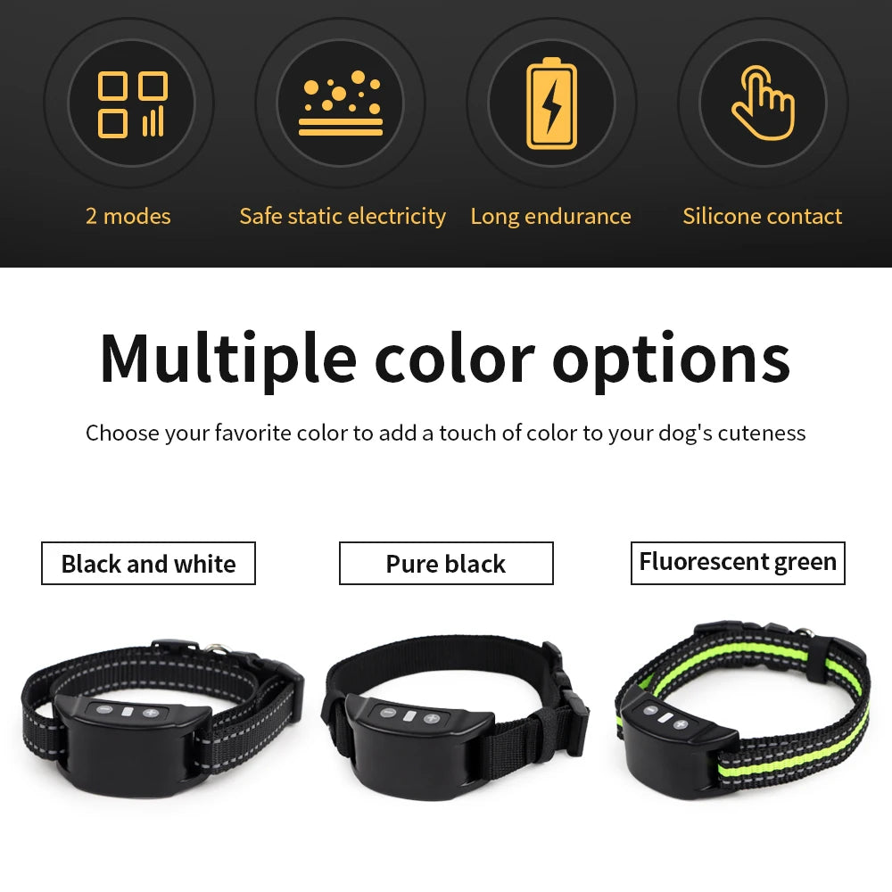 Electric Dog Training Collar Anti Bark Device Pet Dog Adjustable