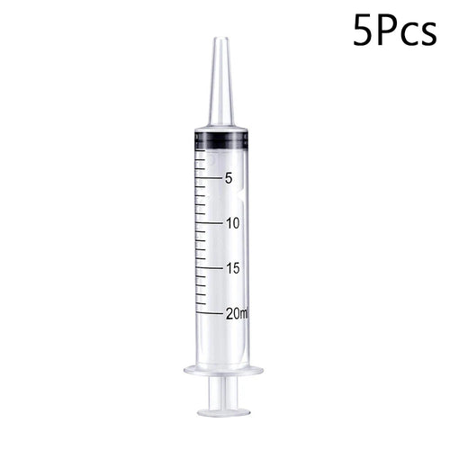 5 10 20 30 Without Needle！20ml Plastic Reusable Syringe Measuring