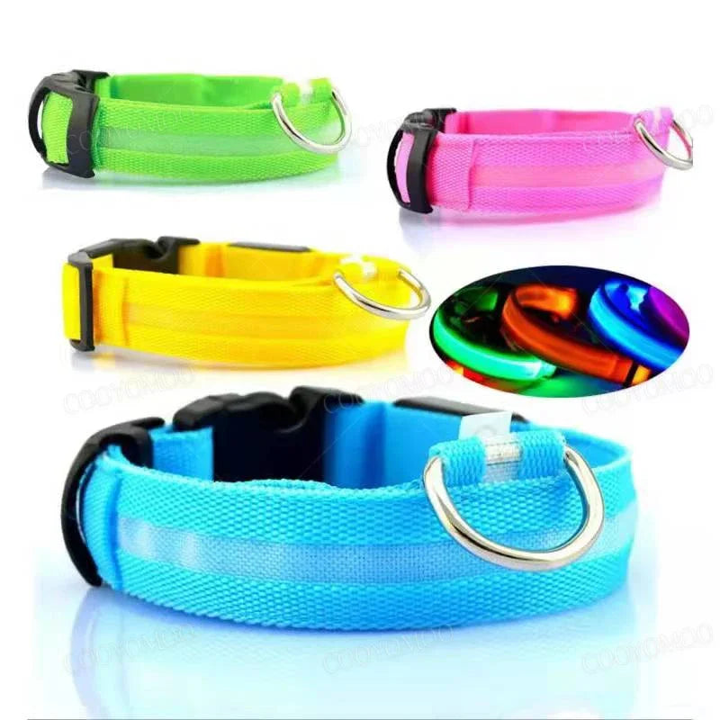 3 Modes Dog Luminous Charge Collar Led Usb Cat Dogs Collars Detachable