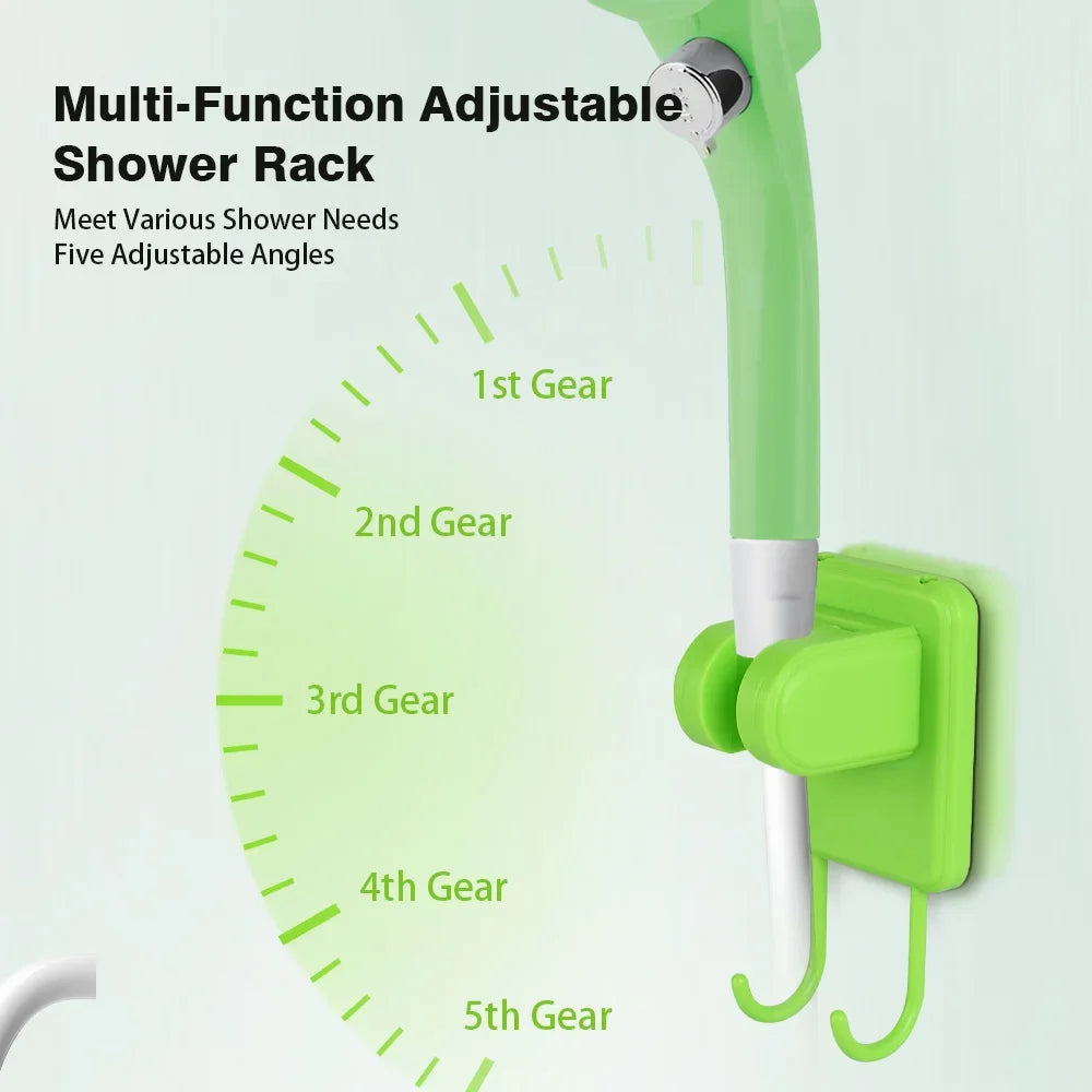 6000mAh Portable Camping Shower Pump Outdoor Shower Kit w/Full Screen