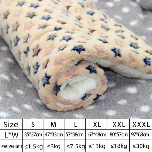 Flannel Pet Mat Dog Bed Cat Bed Thicken Sleeping Mat Dog Blanket Mat
