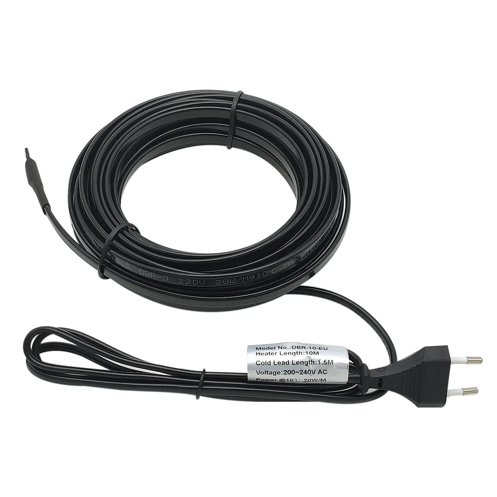 MINCO HEAT AC200~240V EU Plug Self Regulating Heating Cable for Water
